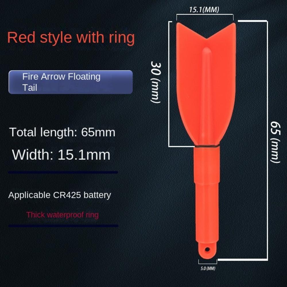 

5 шт. хвостовик Удочка Светящийся стик Съемный светодиодный Ночной снасть Ночная рыбалка B-Red Light