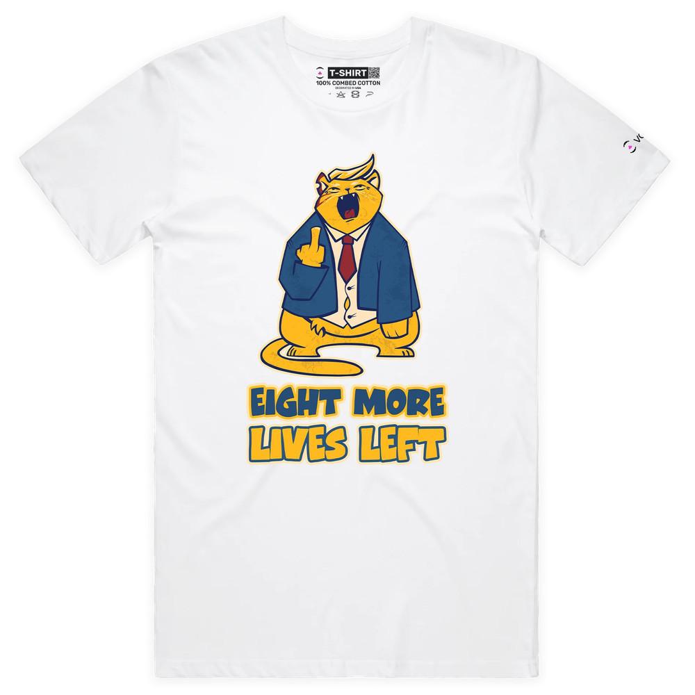 VOICEART Дональд Трамп в образе кота Смешная политическая футболка MAGA с премиальной графикой XL