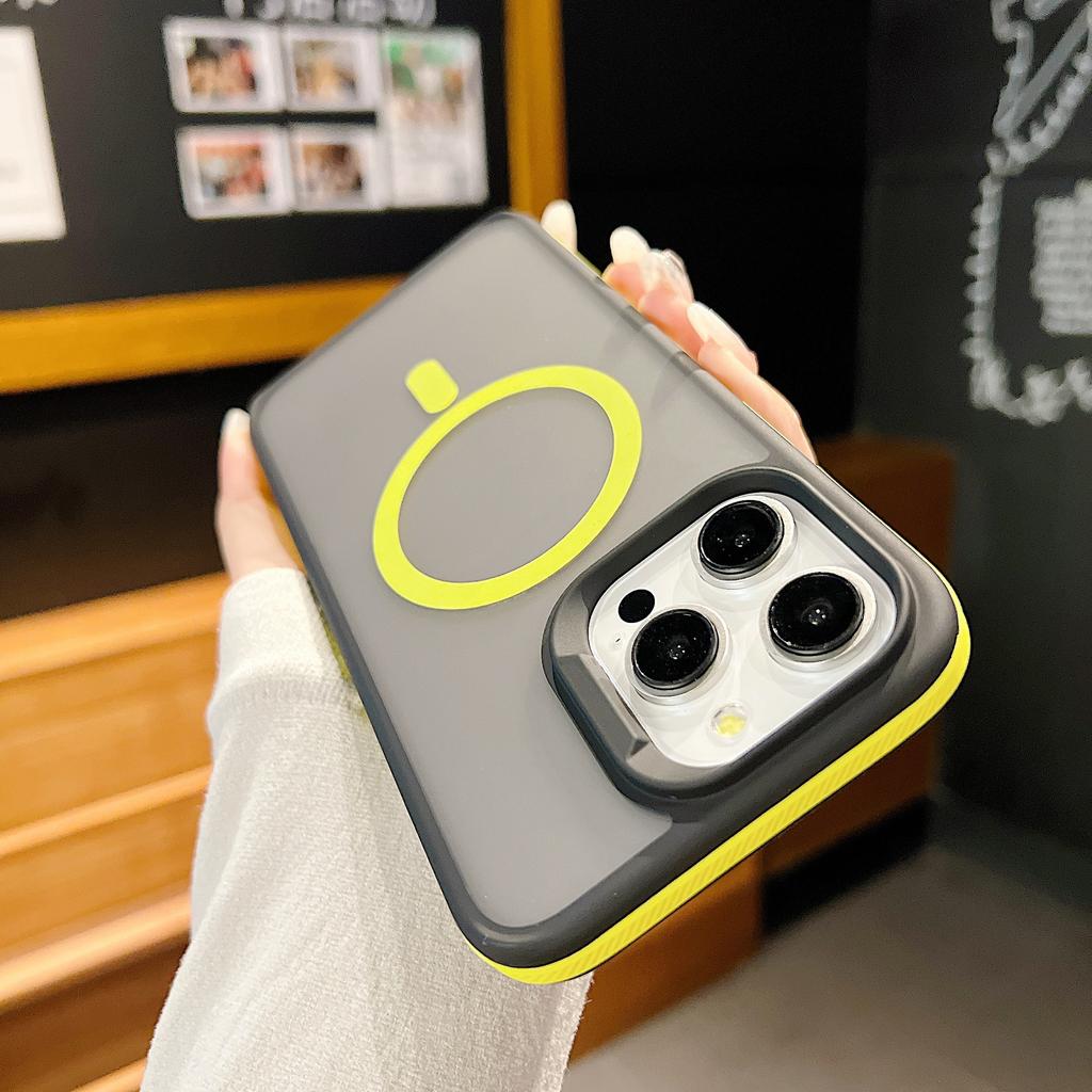 Applicable To Apple 16 ProMax Skin-sensitive Magnetic Suction Phone Case Iphone15 Shield Armor Matte 14 Anti Fall 13 Protective Cover