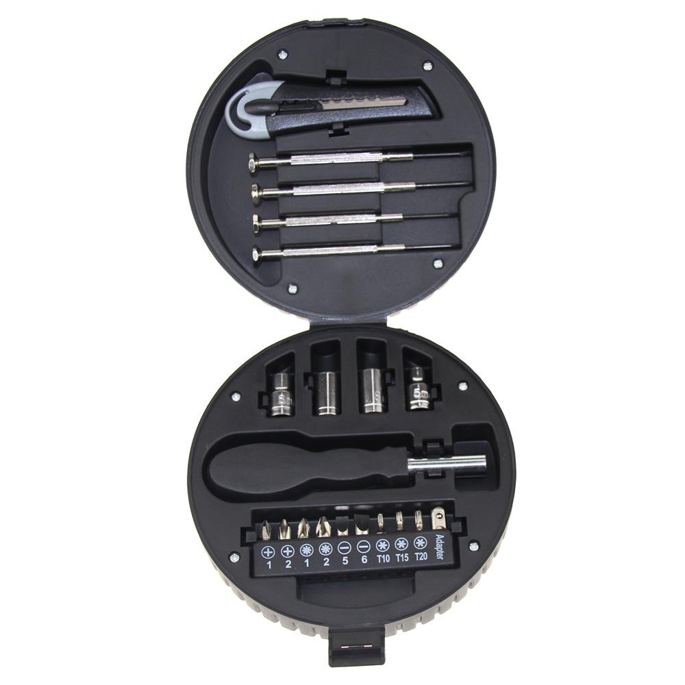 20Pcs Tire Shaped Tool Set, Portable Mini Tire Hardware Tool Kit, Gift Hand Tool Set For Home Household Repai