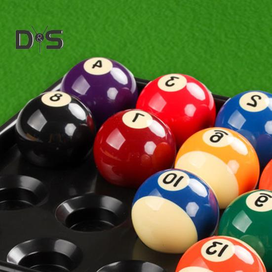 Standard-Billardkugelablage, schwarzes Kunststoff-Transporttablett für Billardbälle, 16 Löcher, Aufbewahrungstablett für Snooker-Billardbälle für Billardtische