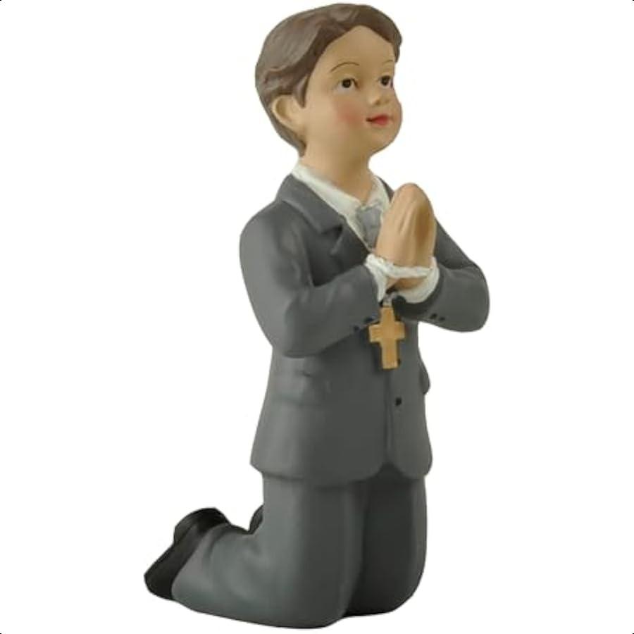 

Памятная фигурка молящегося ребенка, фигурка мальчика для первого причастия, расписанная вручную, подарок на крещение, смола, религиозная статуэтка мальчика, подходит для United States