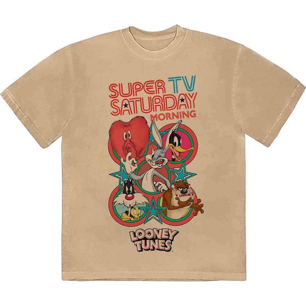 Looney Tunes Unisex T-Shirt: Super Saturday TV (Medium) S