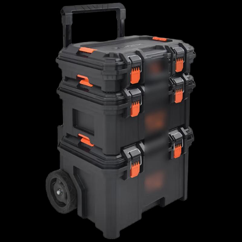 Xiang Zhi Lv Stackable Heavy Duty 3-Piece Toolbox Set