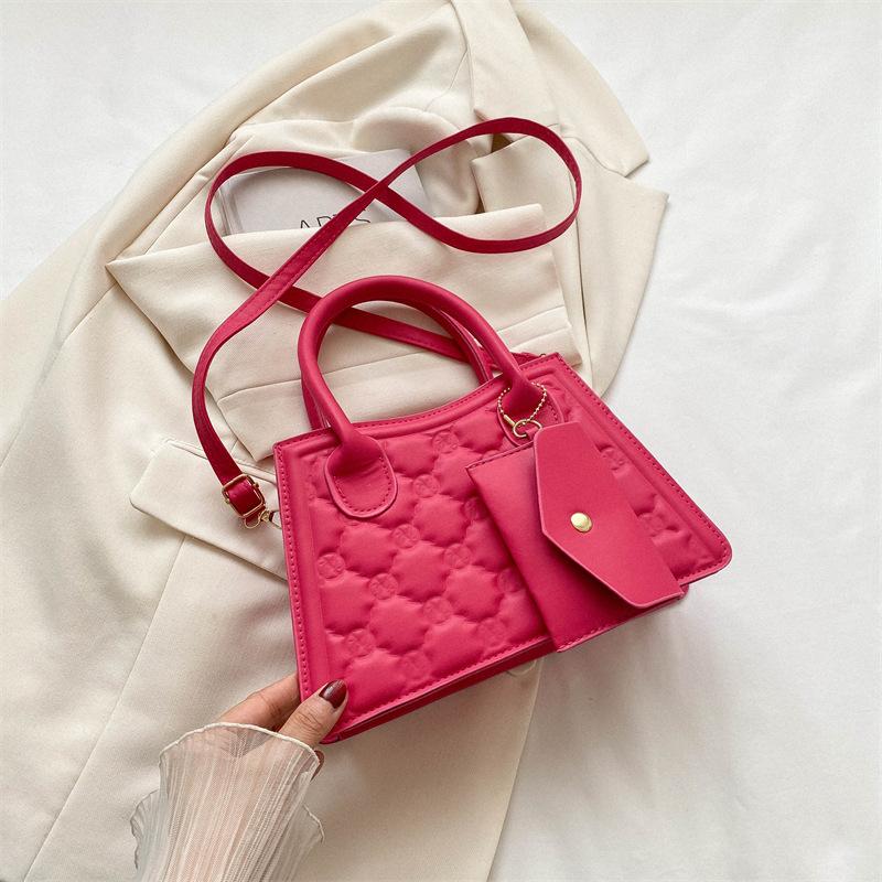 summer new fashion simple small square bag casual shoulder bag trendy messenger bag niche simple handbag