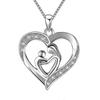 Women Heart Necklace Unique Gift Party To My Daughter Love Mom Heart Necklace