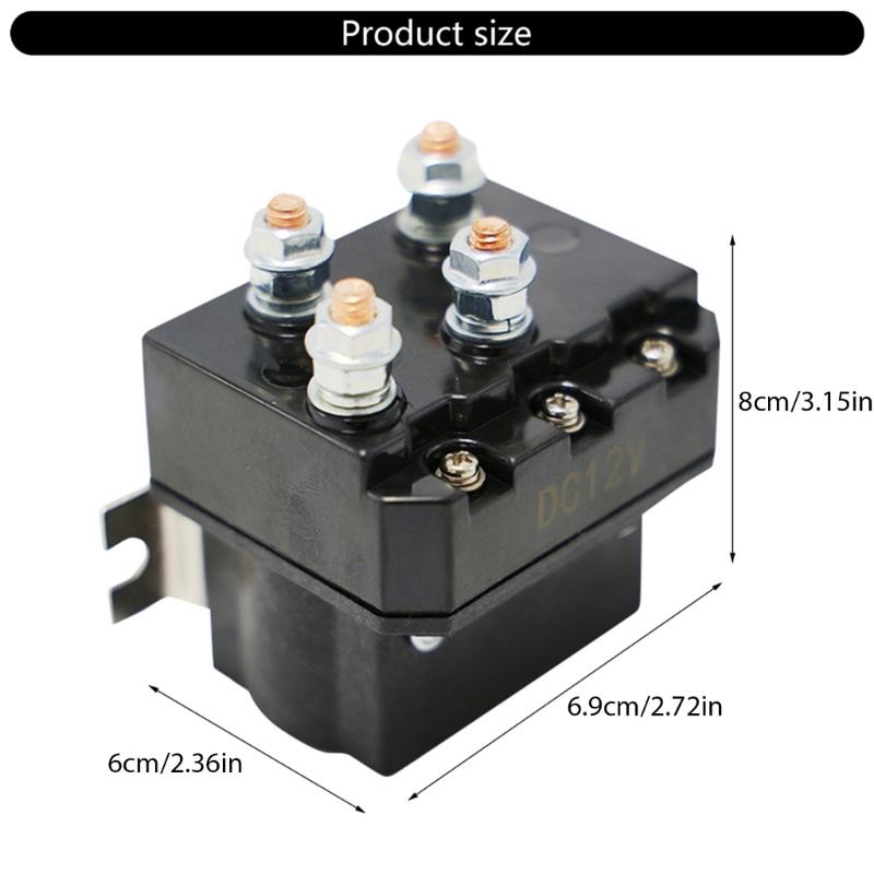 12V 250A Reversing Relays Electric Winch Solenoid Relays Simple To Use Protects Electrical Systems for ATVs & UTV Winches