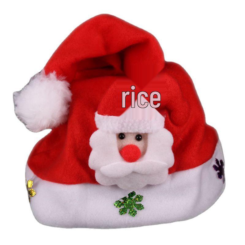 Plus Size Santa Claus Christmas Hat & Chair Cover for Adults and Kids