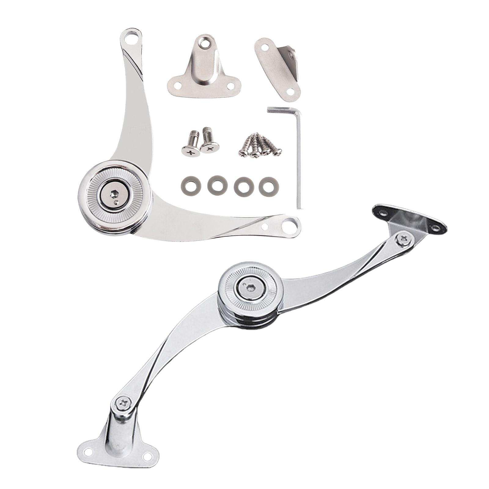 

2 шт. прочные петли для крепления крышки, мягко закрывающиеся складные петли для мебели, кухонного шкафа, гардероба