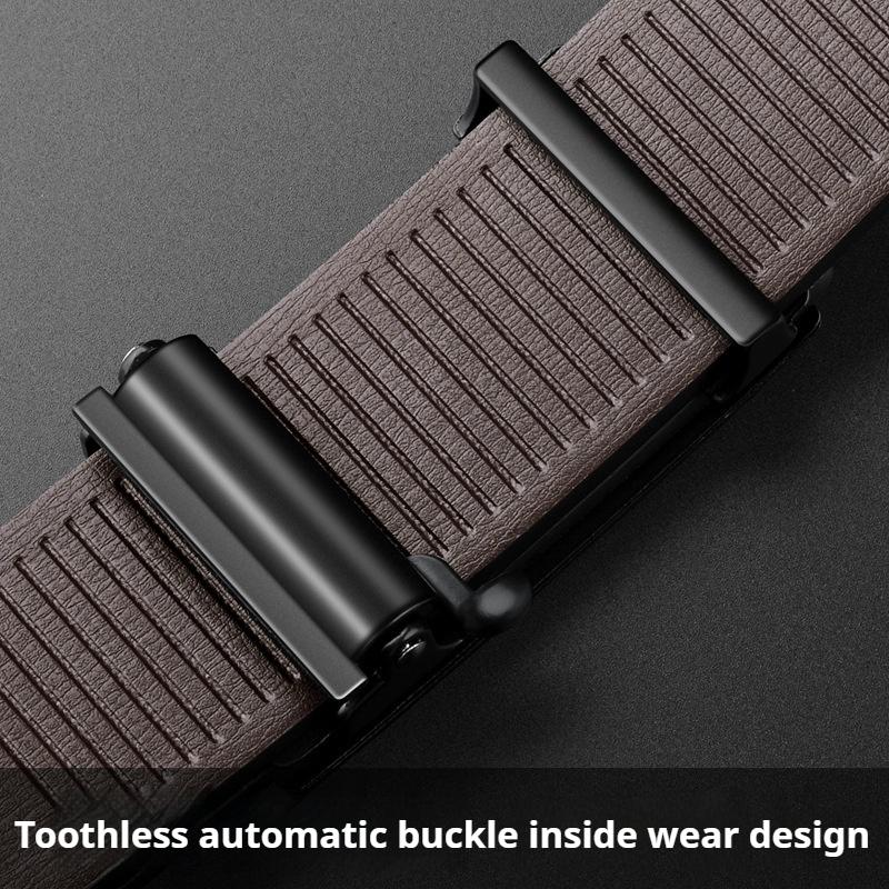 PULO Belt High Quality Toothless Inner Wear Automatic Buckle Casual Pants Belt