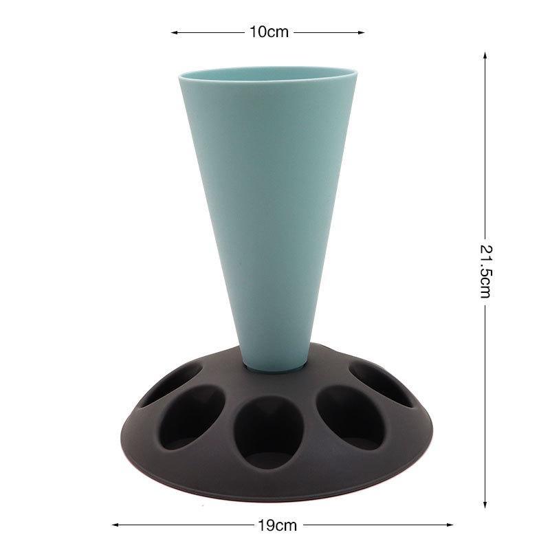 Innovate Piping Bag Nozzles Storage Rack Stand with 8 Slots Large Capacity Pastry Bag Mounting Holder Organizer Baking Accessories