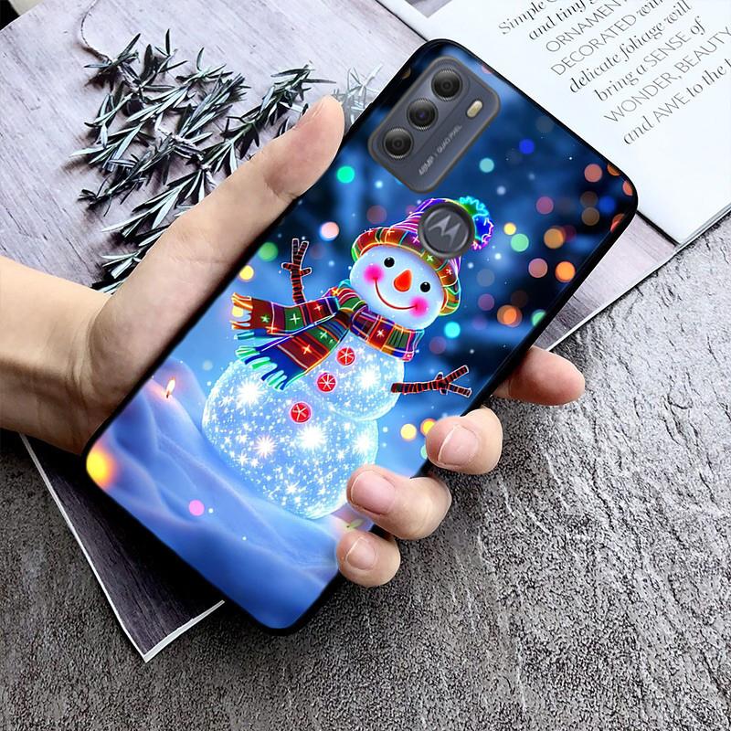 

Phone Case For Moto G85 G55 G05 G14 G75 G31 G50 G10 G20 G30 G60 G13 G32 G84 G54 G53 G72 G24 Power Snowman Christmas Moto G60