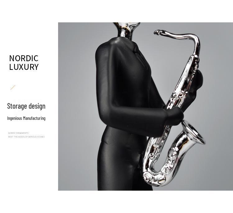Nordic Music Band Figures: Creative Living Room & TV Cabinet Ornament