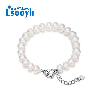 LSOOYH Natural Freshwater Pearl Bracelet For Women Pearl Jewelry Fashion Multicolor Pearl Bracelet