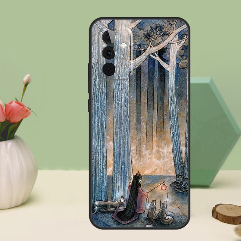 Kitsune Fox Art For Samsung Galaxy A36 A56 A54 A34 A14 A06 A16 A26 A12 A32 A52 A13 A33 A53 A15 A35 A55 Case