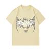 Men's 100% Cotton Crew Neck Short Sleeve T-Shirt, Death Metal Abstract Art Print Casual Breathable Tee, Gothic Dark Pattern Streetwear Top for Daily W