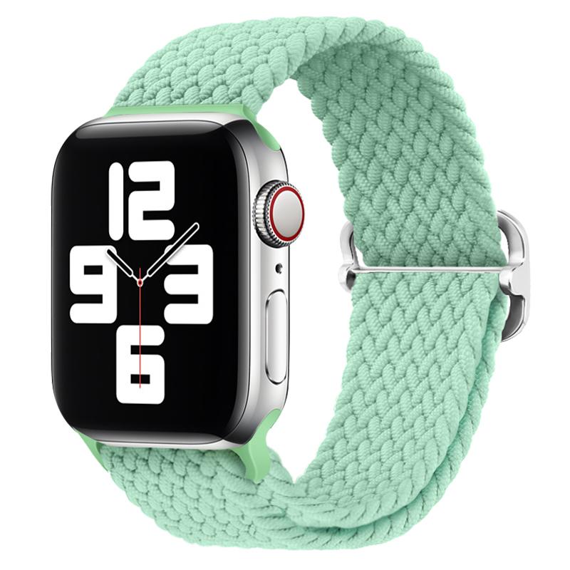 Braided Loop Strap for Apple Watch Band 44mm 40mm 49mm 45mm 41mm 46mm 42 38mm Nylon Bracelet iWatch Series Ultra 10 9 8 7 6 5 SE