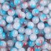 50pcs 8mm Glass Imitation Jade Bead Gradient Double Color Round Bead Handmade DIY Bracelet Necklace Jewelry Making Loose Bead Ma