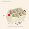 Beige Dopamine Storage Box Plastic Sorting Box Cute Storage Basket  Cosmetics Storage