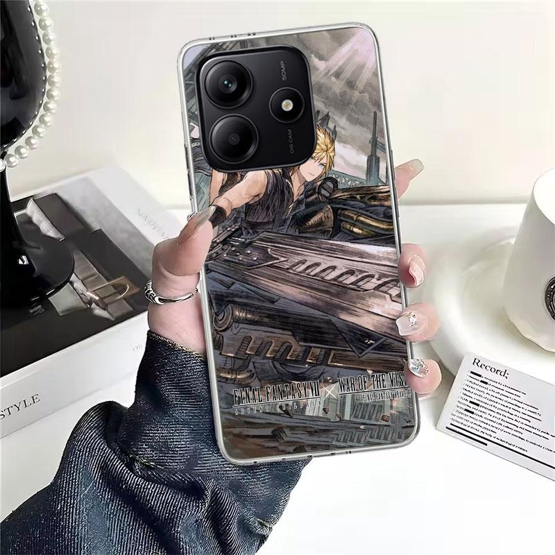 Final Fantasy FF VII Soft Phone Case For Xiaomi Redmi Note 15 14 14S 13 12 Pro Plus 12S 11 11S 11E 10 10S 11T 5G Fundas Coque Re