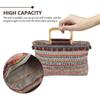 Fashionable Straw Woven Bag Large-capacity Straw Woven Handbag for Storage
