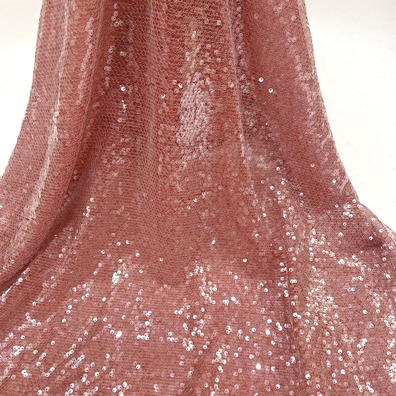 Tessuto di Pizzo Ricamato Full Paillettes Lucide Multicolore Materiale da Cucito Fai da Te per Abito da Sposa Tessuto Decorativo per Abbigliamento