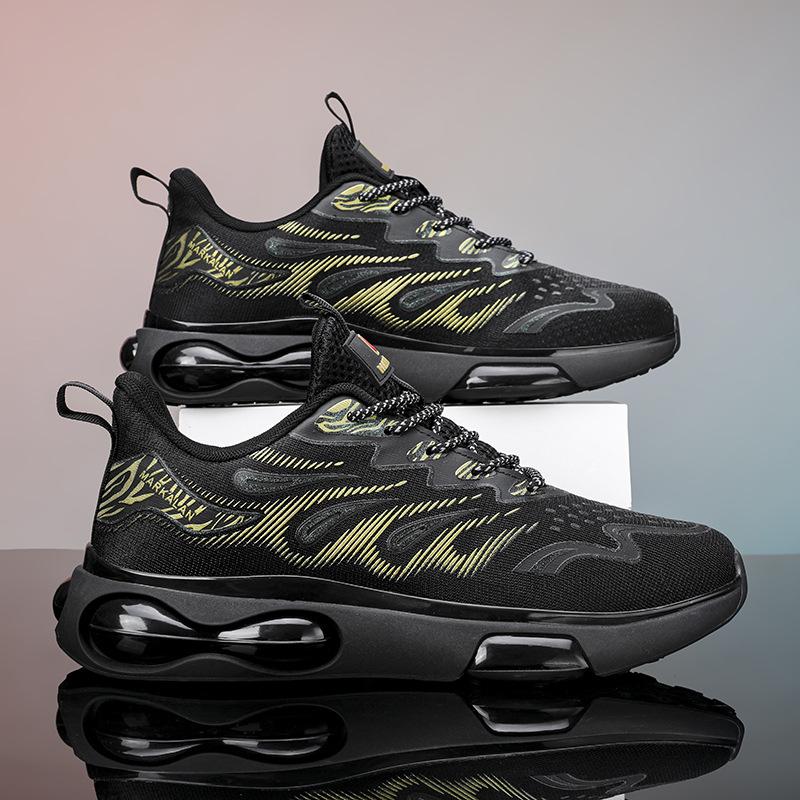 Summer air cushion running shoes trend 3D three-dimensional large size sports shoes casual shoes men's shoes joint 2025 shoes
