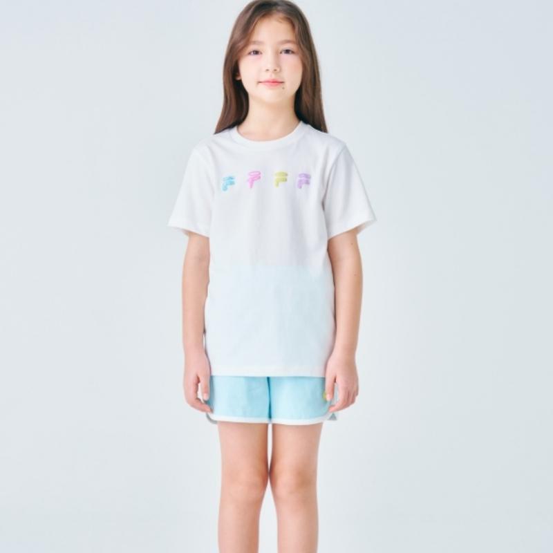 [fila Kids] Girls Smile Graphic   Shorts Set Up  Fk2fsf2201f Owh  q0zFk2fsf2201fOwh
