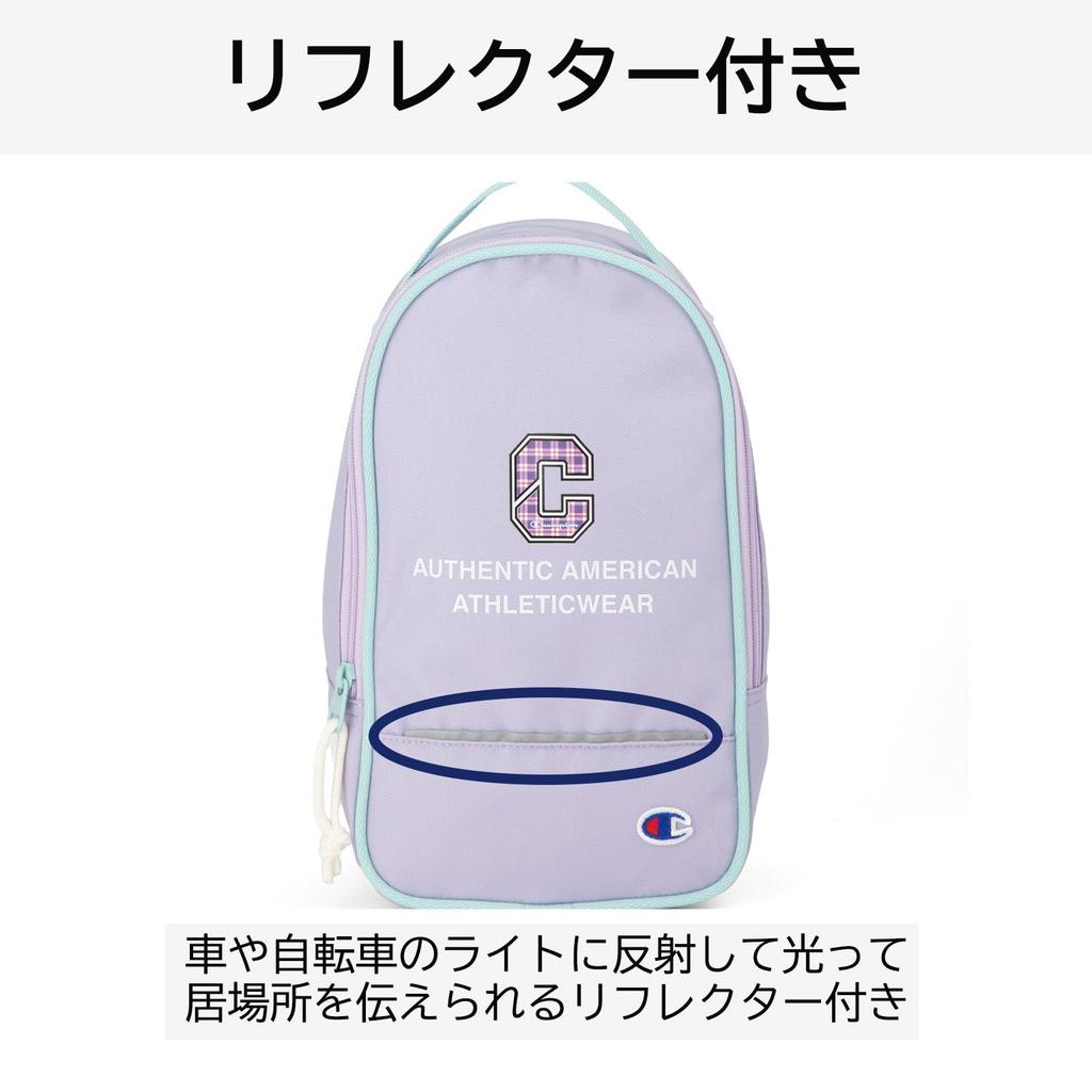 Shoe indoor shoe gym shoe shoe club spike shoe for kindergarten and elementary school entrance 63983 Kids Saxe Blue Mini [Champion] case, bag, bag,