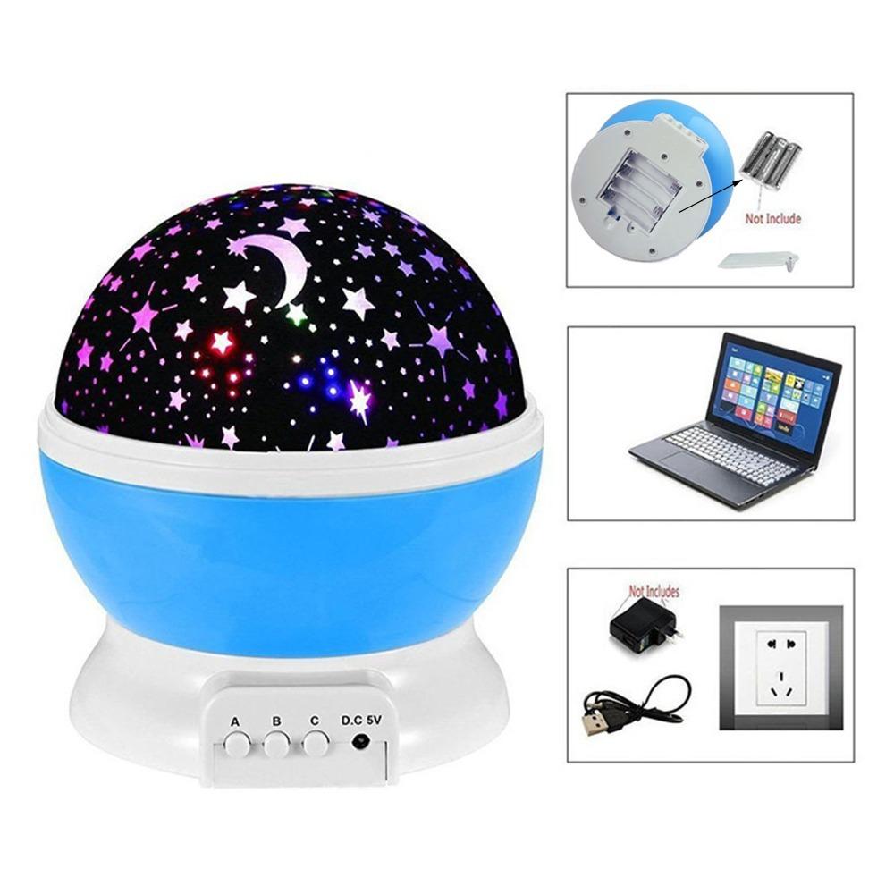 12 Light Color Star Projector Night Light Colorful Star Night Light Star Projector Photography синий
