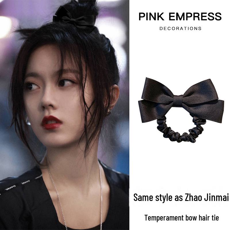 

Высококачественный головной убор принцессы, банты, аксессуары для волос для хвостиков и пучков. чёрный