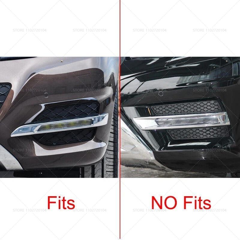 for 2013-2015 X204 W204 Mercedes Benz GLK-Class Front Bumper Fog Light Grill Grille Cover 2048853374 / 2048857123 / 2049065401