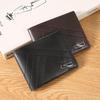 JIANGBAO Men's Short Wallet, Multi-Card Slot, Large Capacity, Lychee Pattern, Casual Money Clip.