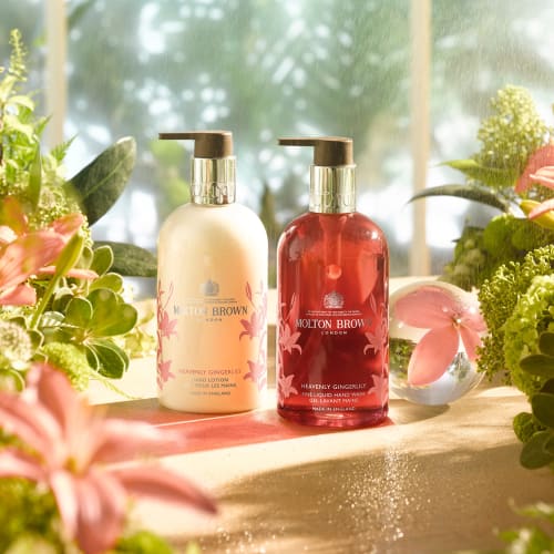 Official MOLTON BROWN Ginger Lily Hand Lotion 300ml. Moisturizing, Aromatherapy Cream with a Floral Infusion. Perfect for Dry Hands.