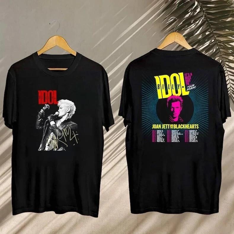 Billy Idol 2026 Concert, Billy Idol It s Nice Day To Tour Again 2026 T-Shirt M