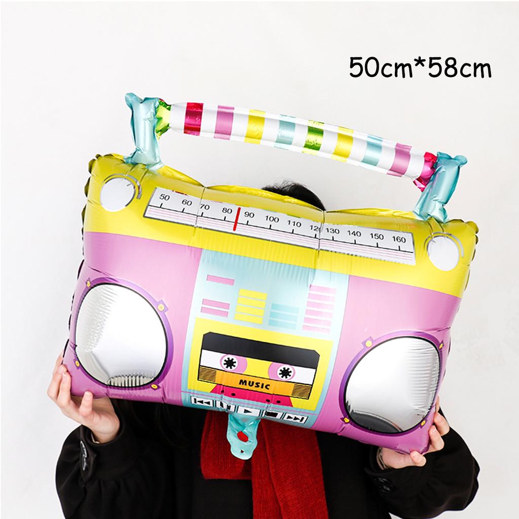 Music Party Disco Balloon Set, Pop Singer, 8090s Hip Hop Disco Party, Birthday Party, Music Props Decoration Supplies