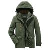 Men's Winter Loose Casual Coat Cold Resistant Medium Long Cotton Jacket