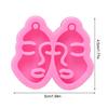 Silicone Molds Girl Face Shape Keychain Decoration Jewelry Accessories Pendant Making Tool Handicraft Casting Mould Girls Female