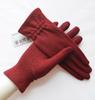 [BYSIFA] Winter Cashmere Wool Gloves Women New Soft Elegant Mittens Gloves Top Grade Thick Warm Touch Screen Ladies Gray Gloves