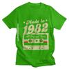 Mens Graphic Print Cotton T-Shirt 1982 Born Streetwear Tee Casual Short Sleeve