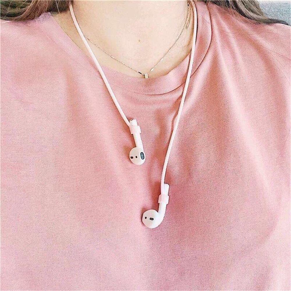 

Новый шнур для наушников, кабель для защиты от потери струн, ремешок для наушников, силиконовый провод