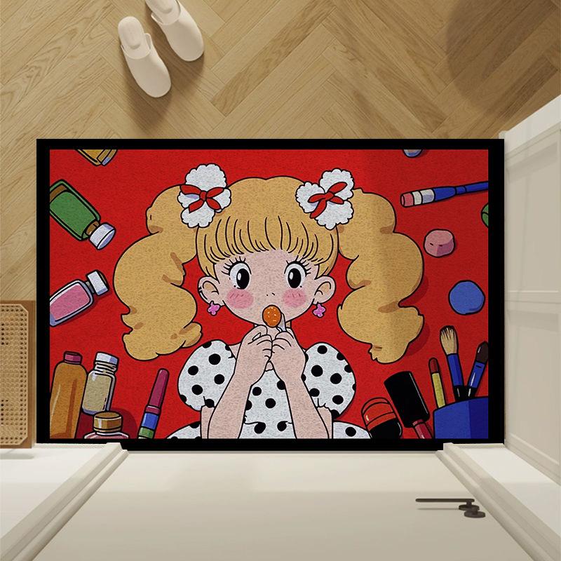 

Коврик для пола, нескользящий коврик для входной двери, износостойкий коврик, пылеудаляющий коврик для входной двери, грязеотталкивающий, маслостойкий и грязеотталкивающий коврик для двери 40 * 60CM silk circle