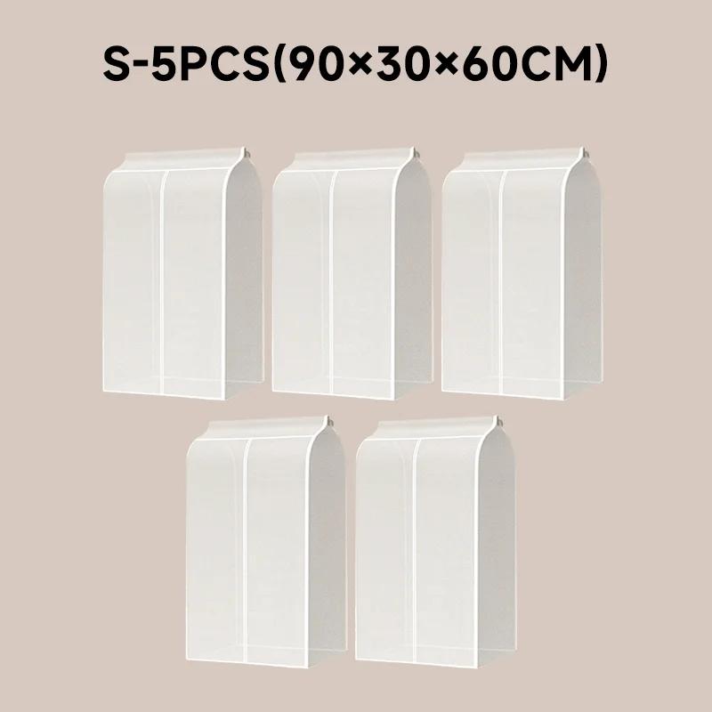 3D Große Kleider Staubschutzhülle Kleidungsstück Anzug Kleid Mantel Wasserdicht Kleidungsschutz Hängender Organizer Kleiderschrank Aufbewahrungstasche