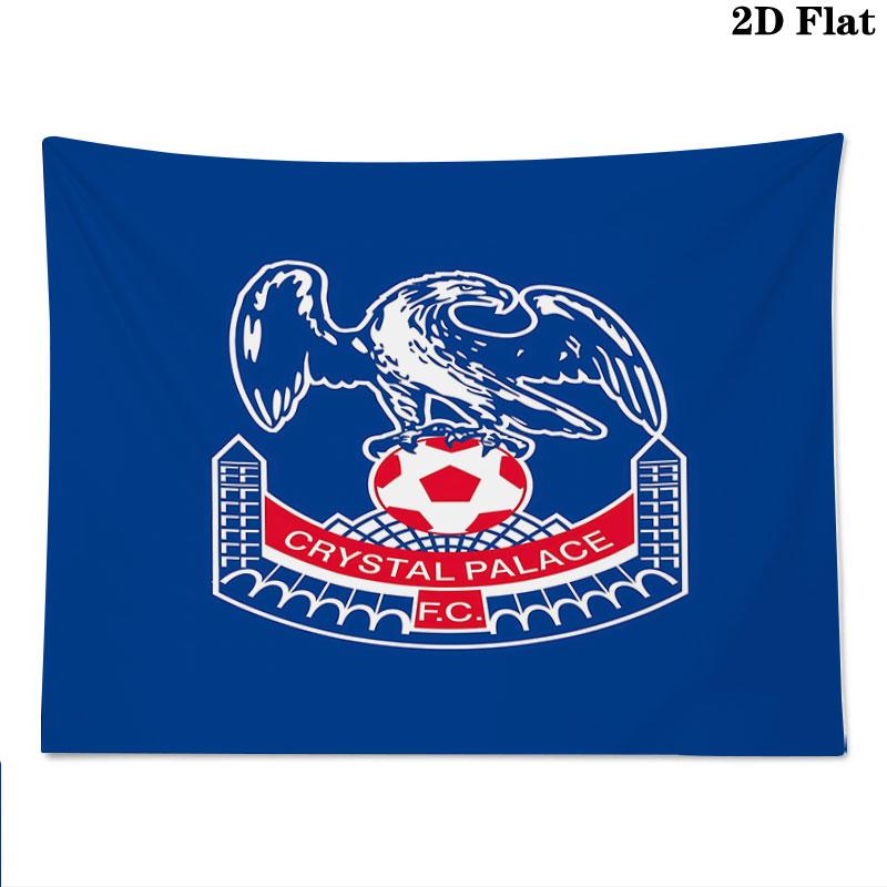 Crystal Palace F.C Wall Tapestry Aesthetic Wall Hanging Printed Fabric Blanket Decorative Tapestries for Bedroom Living Room Home Decor
