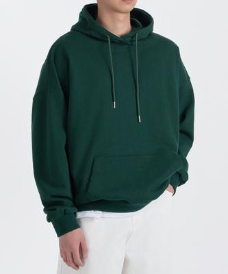 Authentic Relaxed Basic Hoodie Green