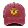 Berretto da Baseball Lavato Stampato Retro Vecchio Berretto con Visiera Cappellino da Padre Europeo e Americano Berretto da Baseball da Uomo