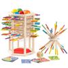 Children's Leaning Tower Pulling Sticks Game - Interactive Educational Toy
