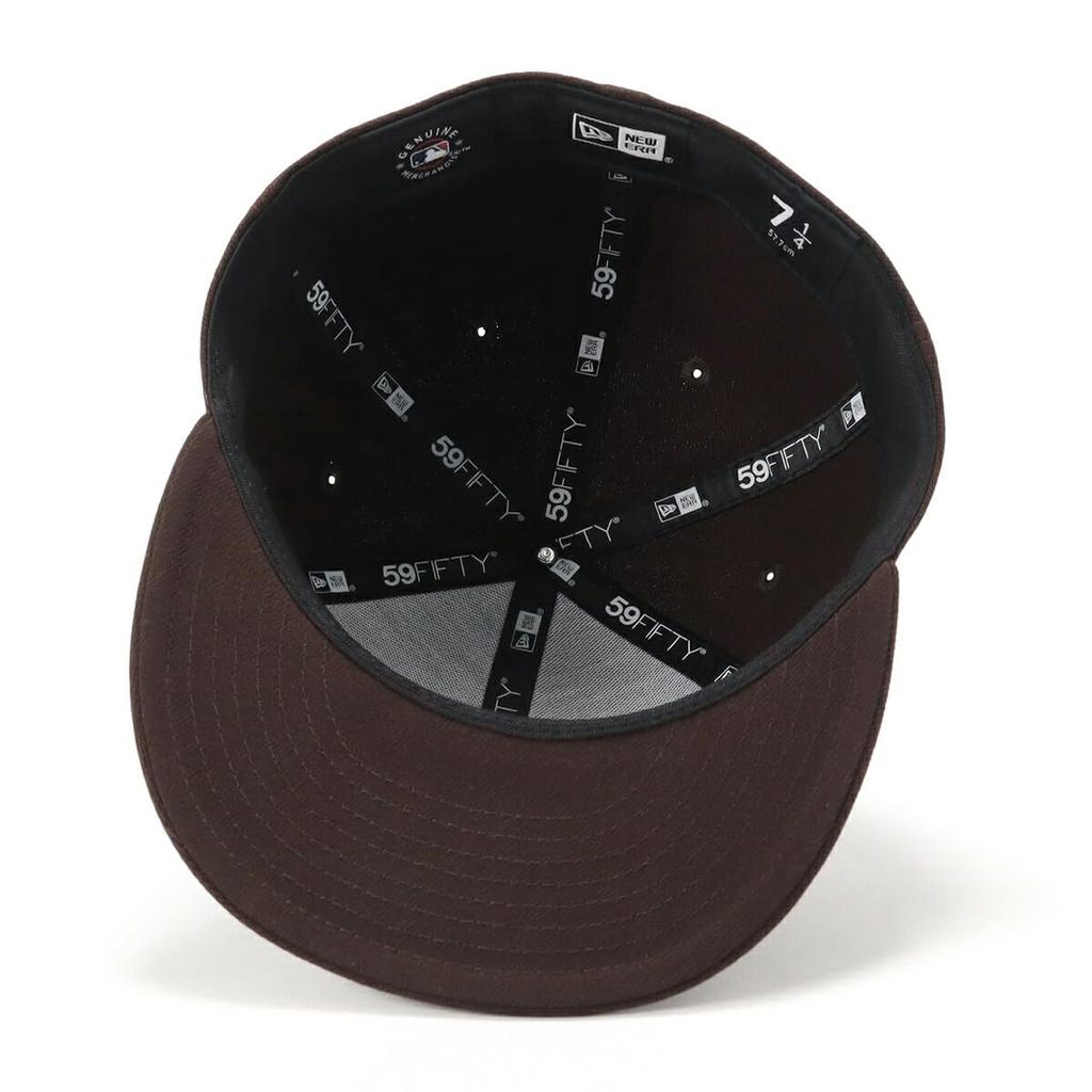 New Era 59FIFTY Cap MLB San Diego Padres SD Burntwood Brown Tonal ONSPOTZ and 5950 Straight Flat Stylish Streetwear Travel Sun Gift Idea (14561976