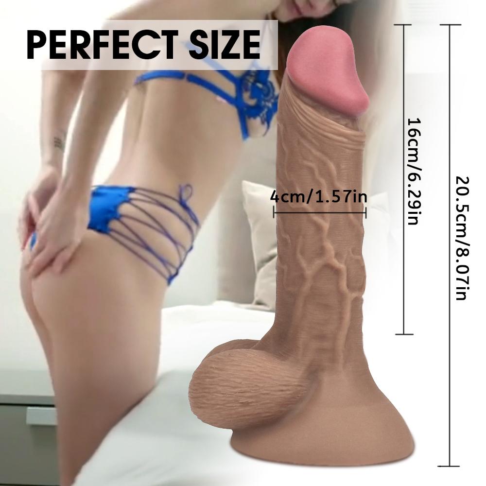 Realistic Dildo Liquid Silicone Anal Penis Strong Suction Cup Adults Sex Toys for Woman Lesbian Vaginal Masturbators