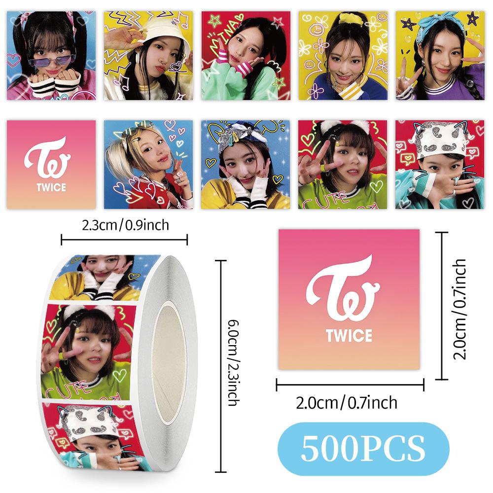 Skzoo Idol Roll Stickers 500 Pcs Adhesive Labels For DIY Journal Scrapbook Phone Case Polaroid Decoration Fans